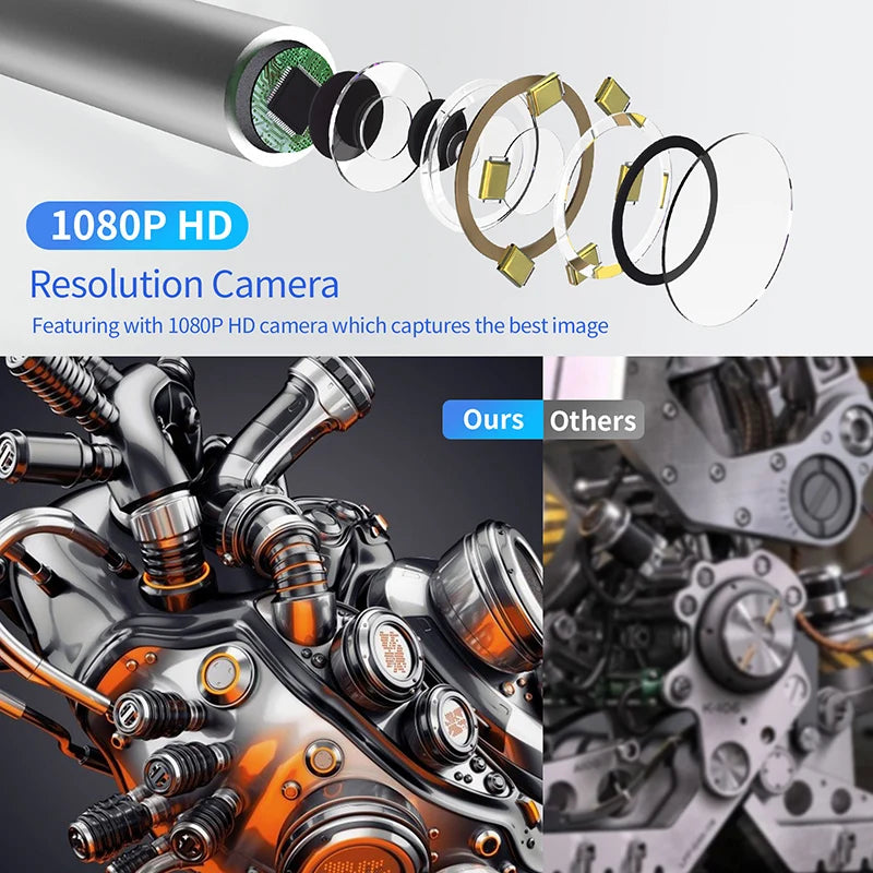 Endoscope Articulé 360° HD 1080P - 4.3" Display Borescope