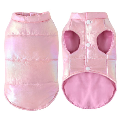 Winter Dog Cat Vest - Waterproof Warm Jacket for Small Dogs & Cats, Pink Puppy Coat - Deribla Store