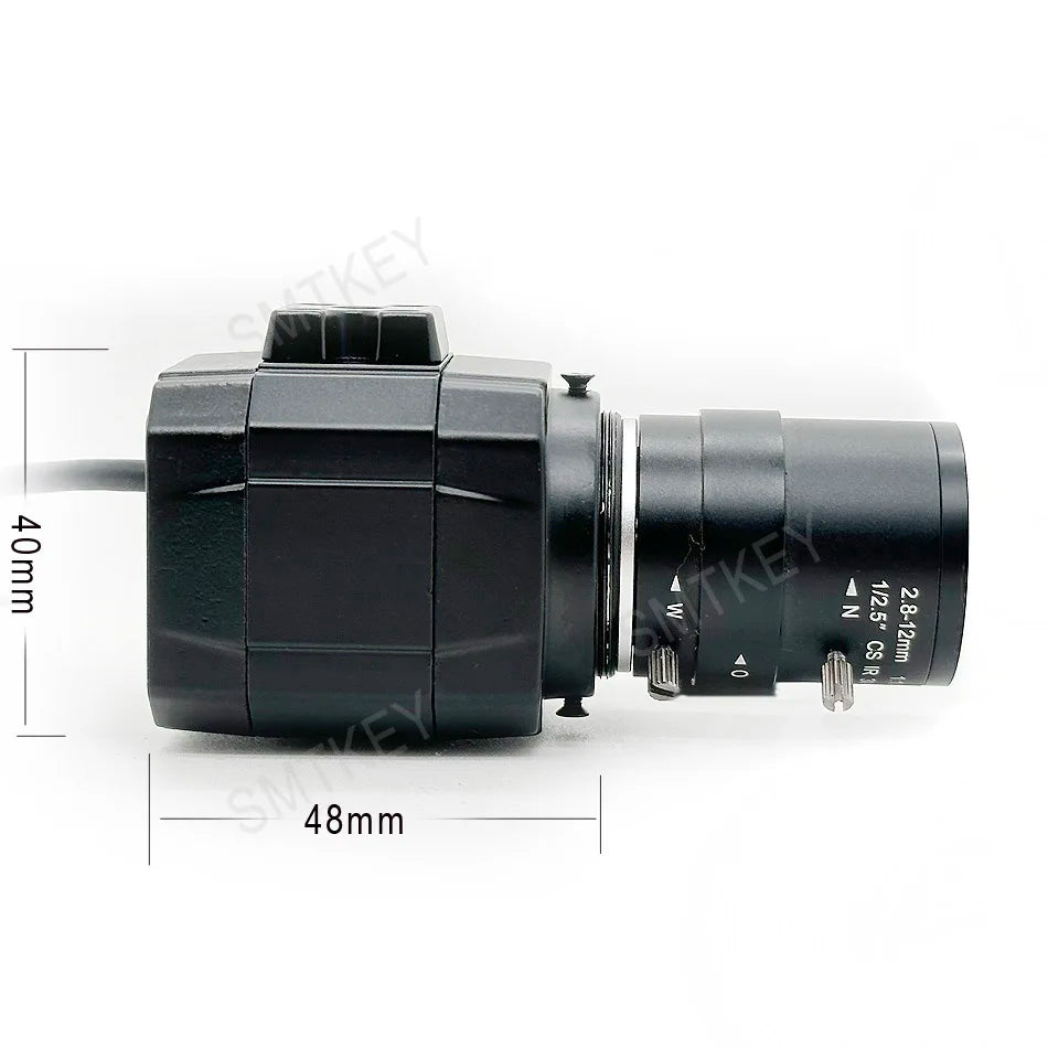 USB Camera 4K 8MP 30fps - Varifocal Lens 2.8-12mm UVC OTG