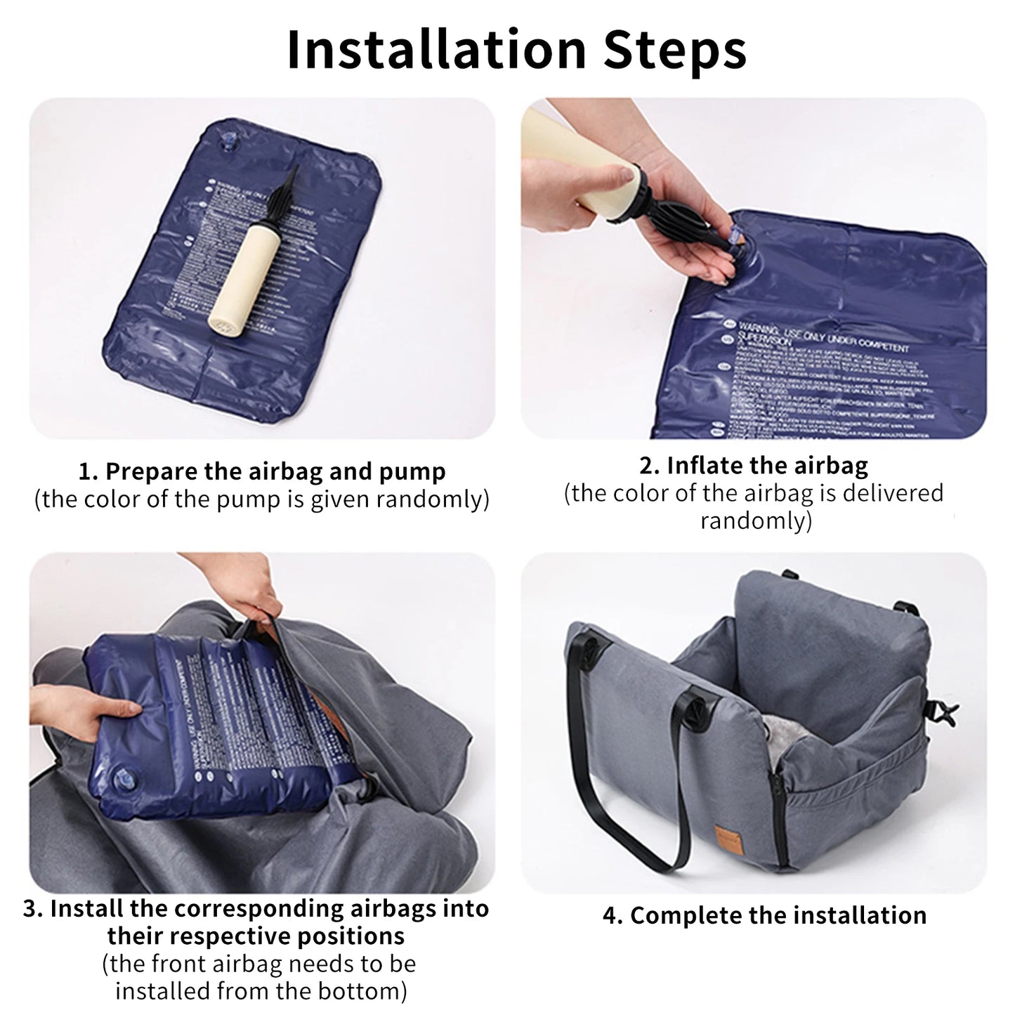 Inflatable Foldable Car Seat Bag