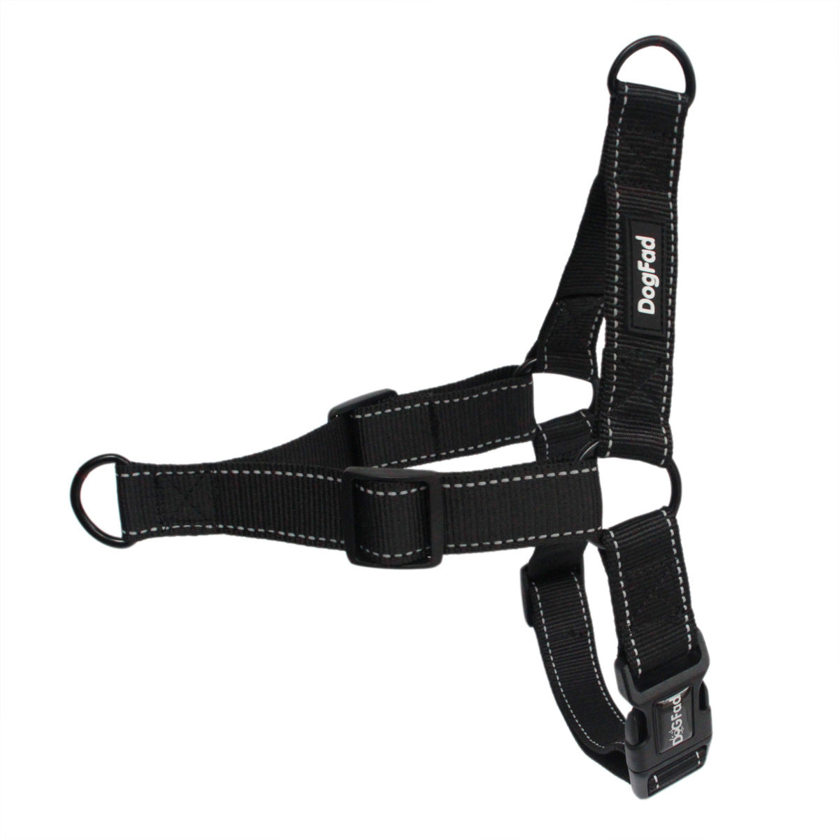No-Pull Dog Harness - Adjustable Nylon with 2 Leash Attachments for Training - Deribla Store