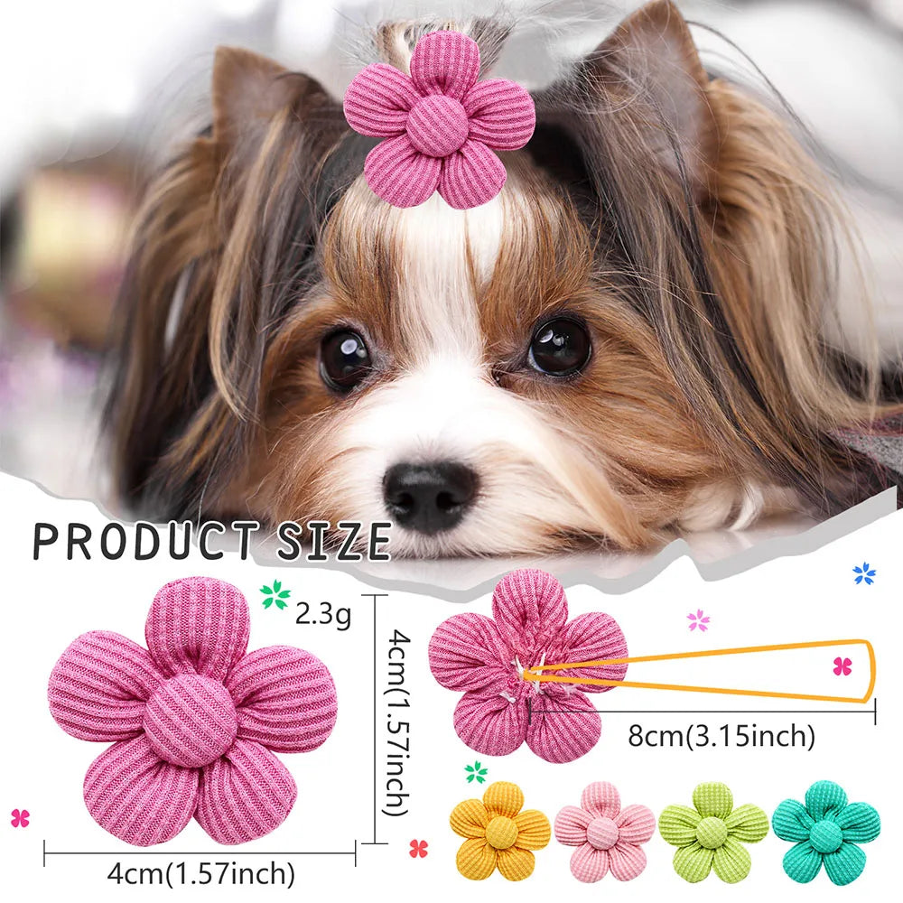 Dog Grooming Hair Bows 10PCS