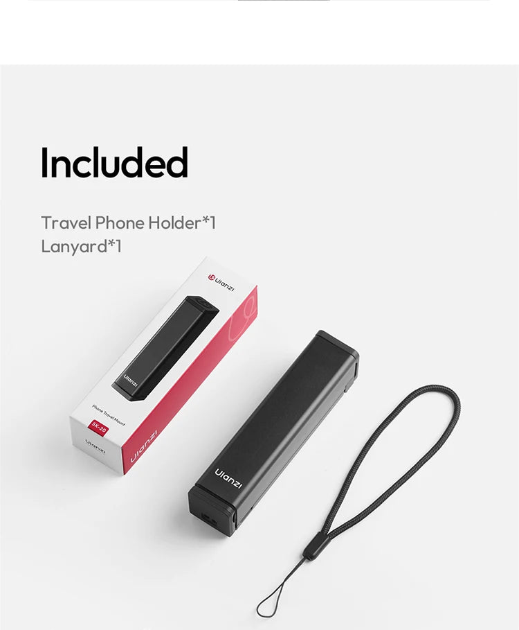 Ulanzi SK-20 Travel Phone Holder Mini Video Vlog Tripod Selfie
