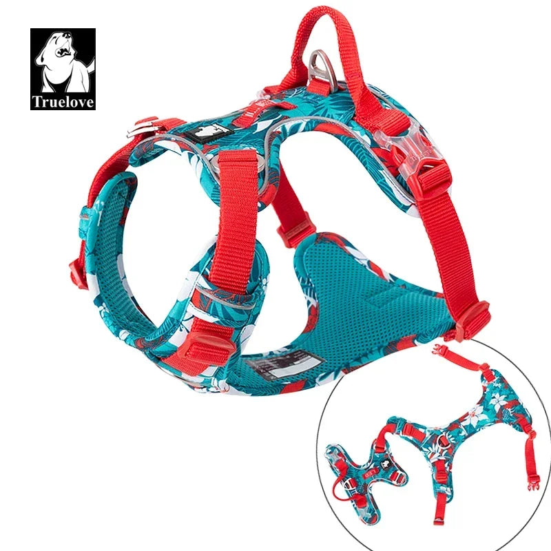 Dog Harness Camouflage Reflective - Explosion-proof Nylon TLH5653