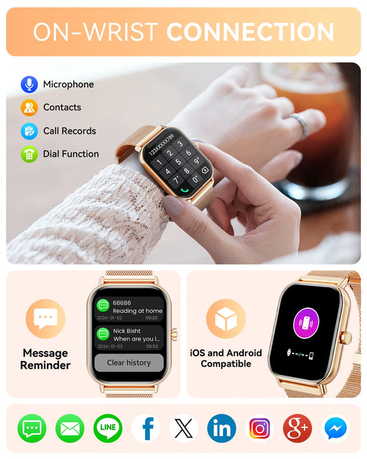 Karchilor 2025 Smartwatch, 1.85 High-Definition Large Screen