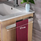 Stainless Steel Towel Rack - No-Drill Self-Adhesive Bar