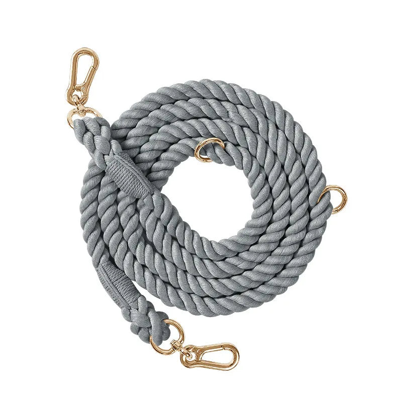 Handmade Braided Dog Leash - 250cm Strong Cotton Rope Heavy Duty Leash - Deribla Store