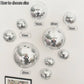 Wall Disco Ball Mirrored Designs Metallic Home Decor Mirror Ball