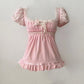 Polka dot Vintage Pink Hot Cute Dress Aesthetic Slim Y2K Short