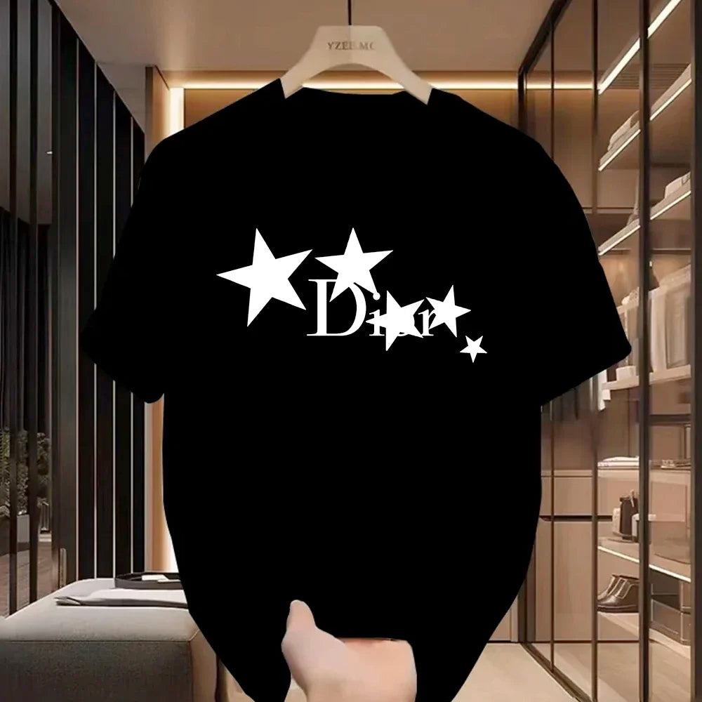 T-shirt décontracté pour femme, style Harajuku Y2K, design de luxe