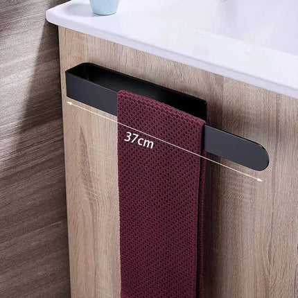 Stainless Steel Towel Rack - No-Drill Self-Adhesive Bar