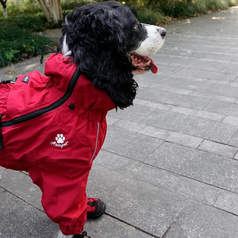 Waterproof Dog Raincoat - Reflective Winter Jacket with Hood for Small to Large Dogs - Deribla Store
