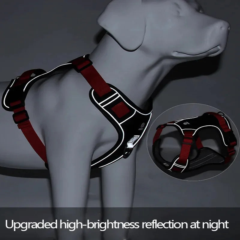 Reflective Dog Harness - 1680D Waterproof Oxford Vest for Medium to Large Dogs - Deribla Store