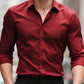 FGKKS Men Casual White Shirt Brand Fashion Solid Color Long