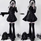 Y2k Aesthetic Lolita Style Bow Dress Shorts Set Japanese Women