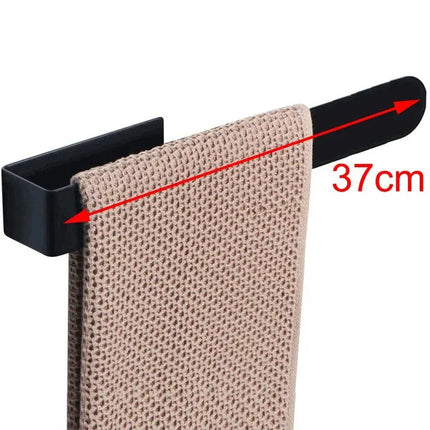 Stainless Steel Towel Rack - No-Drill Self-Adhesive Bar