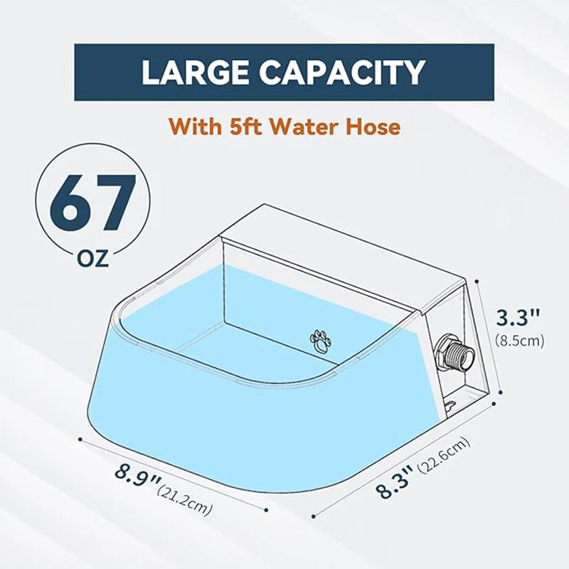 Automatic Dog Water Bowl 2L - Self-Filling Outdoor Dispenser - Deribla Store