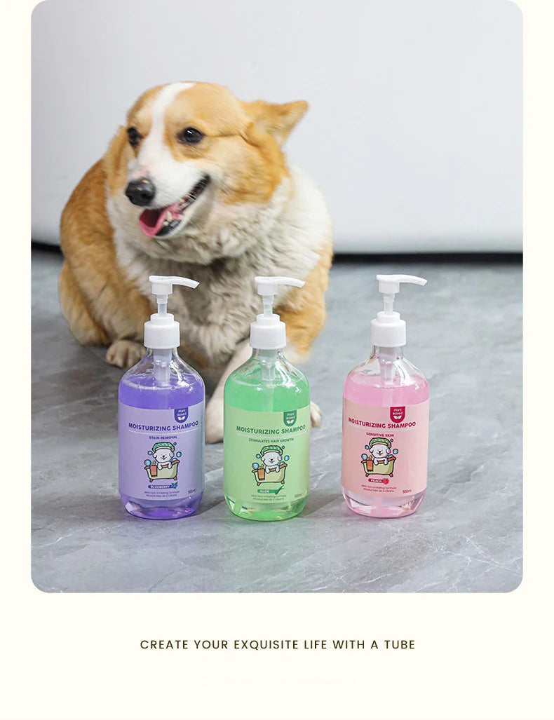 500ML Cat Dog Shower Gel - 2-in-1 Deodorizing Shampoo for Smooth & Tangle-Free Fur - Deribla Store