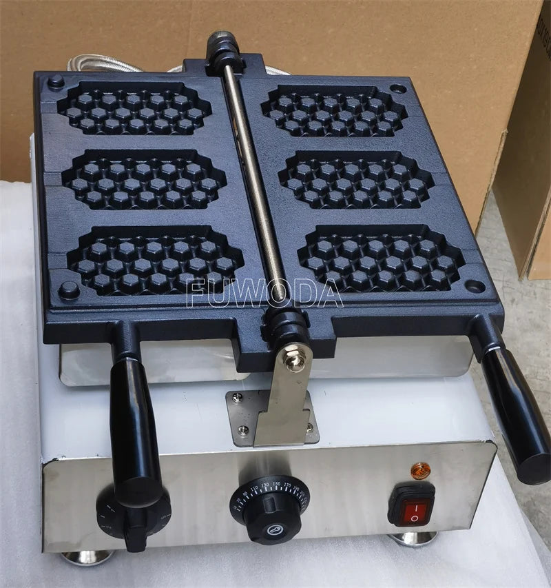 Commercial Waffle Maker Honeycomb 3 Stick - 110V 220V Iron - Deribla Store