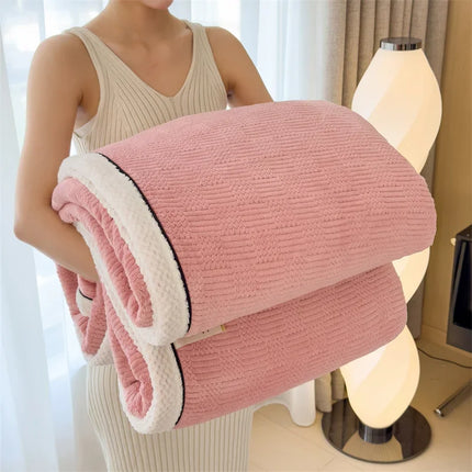 Velvet Blanket - Soft Warm Fleece Throw for Bed & Sofa