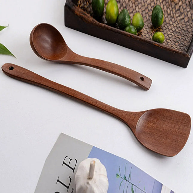 Wooden Cooking Utensils Set