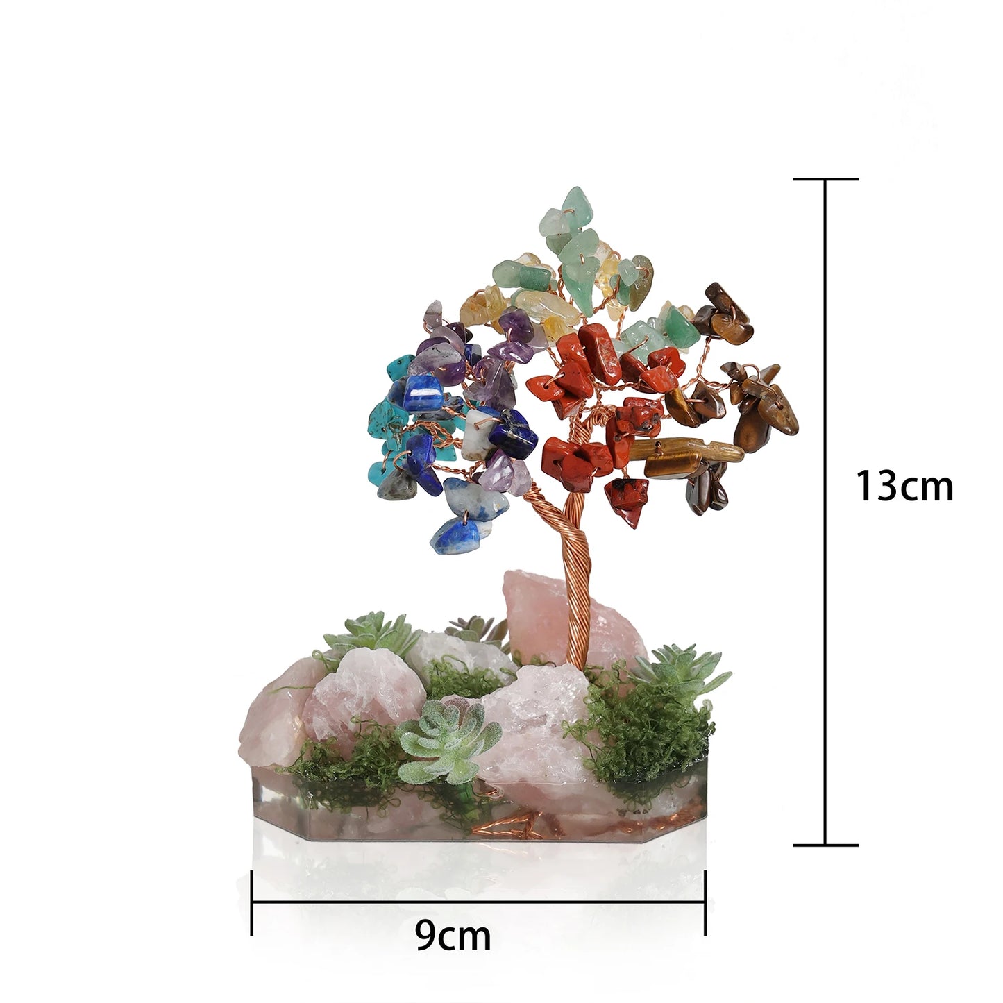 Crystal Money Tree Crystal Stone Rainbow Natural Gem Sitting Floor