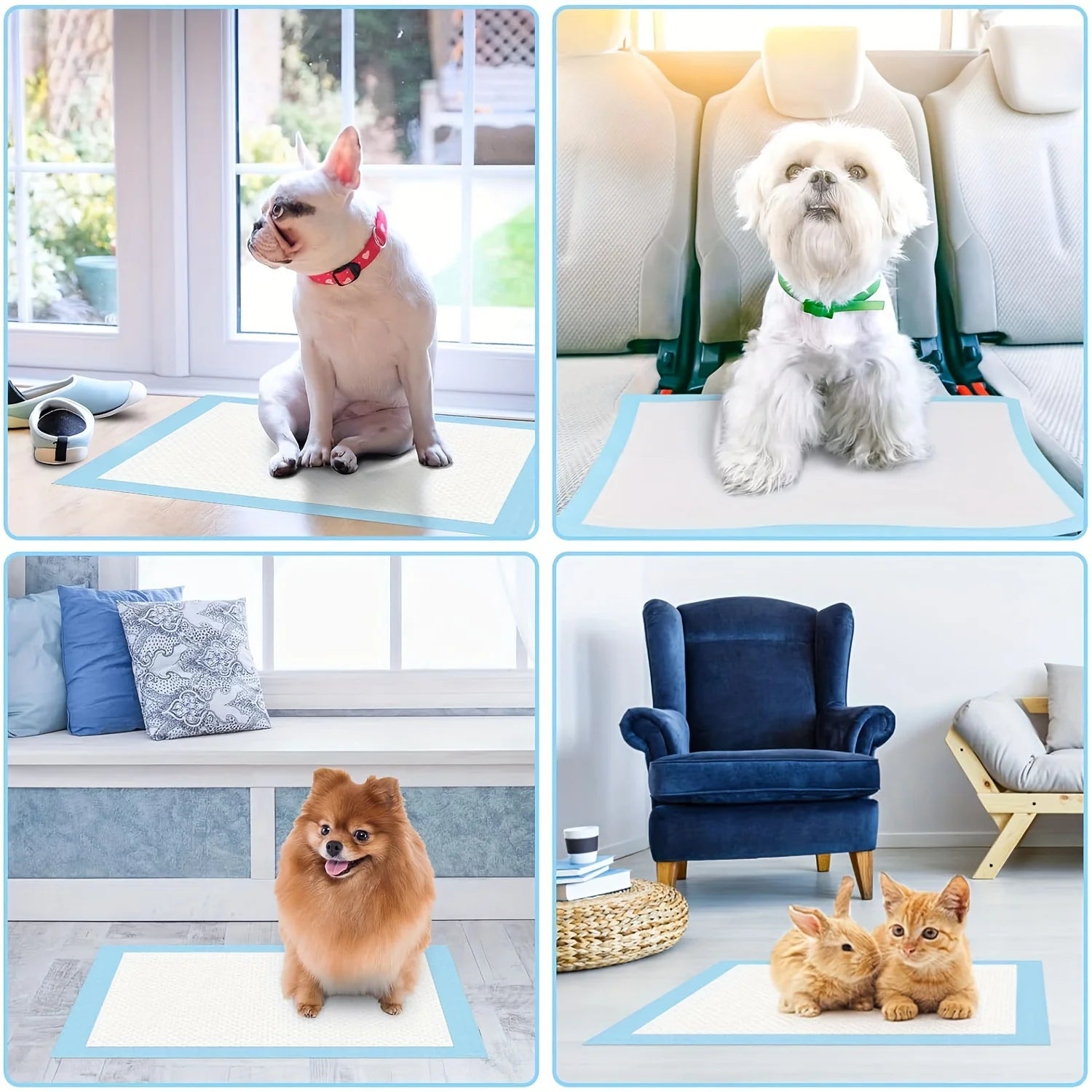 Pet Training Pads - Thickened Absorbent Dog Diapers 100/200 Pcs - Deribla Store