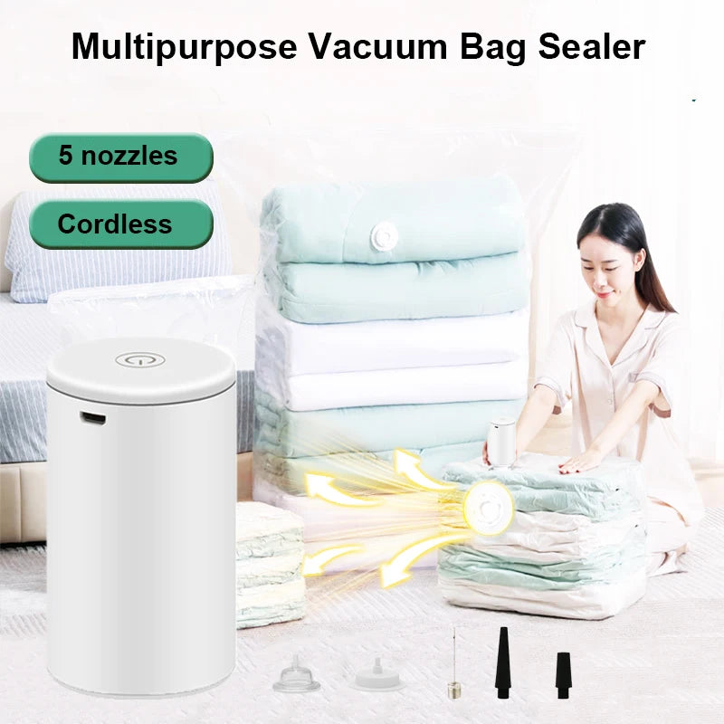 Cordless Electric Vacuum Pump USB - Portable Bag Sealer - Deribla Store