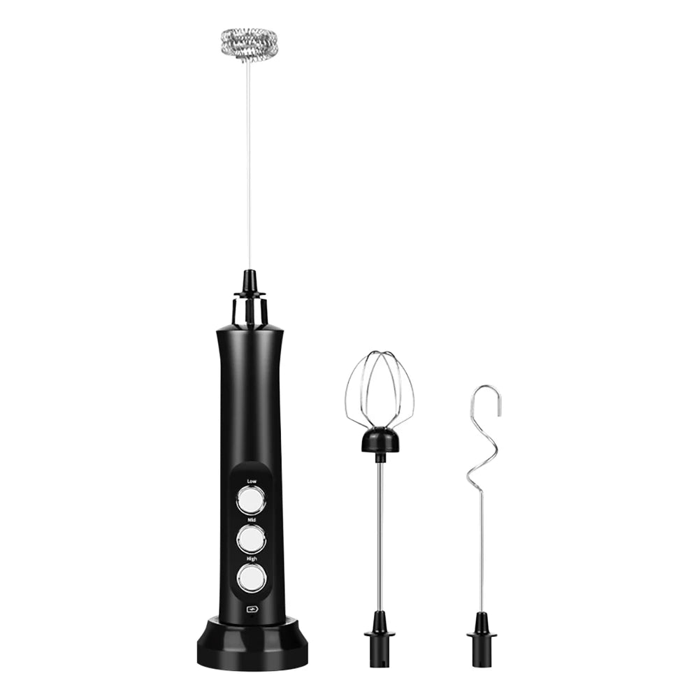 Electric Milk Frother Handheld Cordless - Coffee Foam Maker - Deribla Store
