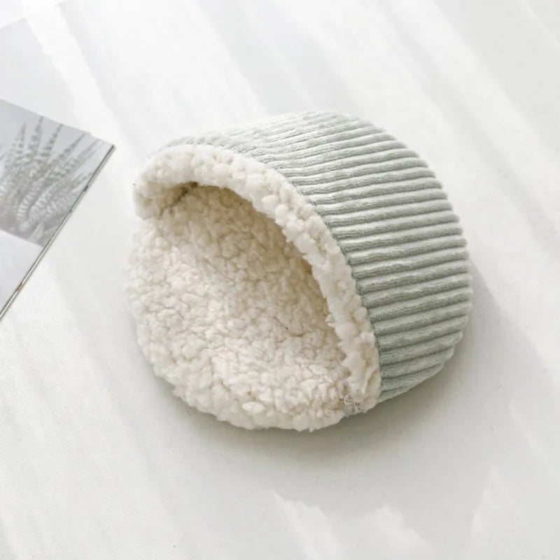 Cozy Fleece Bed Mat for Small Pets - Round Nest for Hamster, Hedgehog & Rabbit - Deribla Store