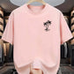 Men's summer 100% cotton fashionable casual loose coconut tree