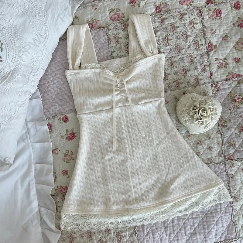 Y2K Harajuku Kawaii Sweet Women's Camisole Top Casual Slim