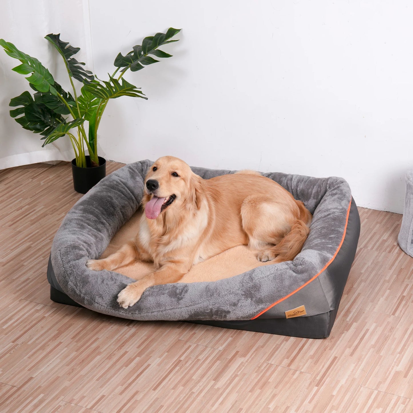 Orthopedic Dog Bed - Memory Foam Pet Bed with Removable Cover & Bolster (L-3XL) - Deribla Store