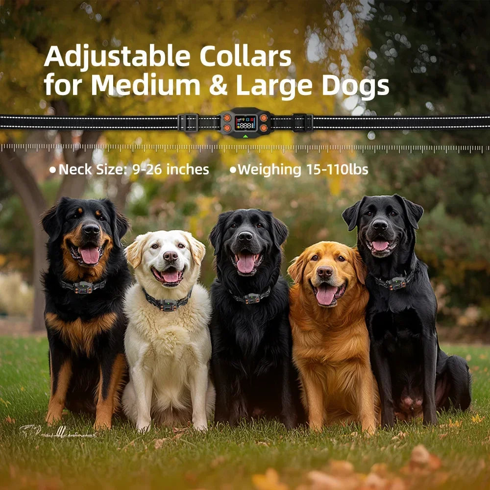 Smart GPS Wireless Dog Fence - Waterproof Electronic Training Collar with OLED Screen - Deribla Store