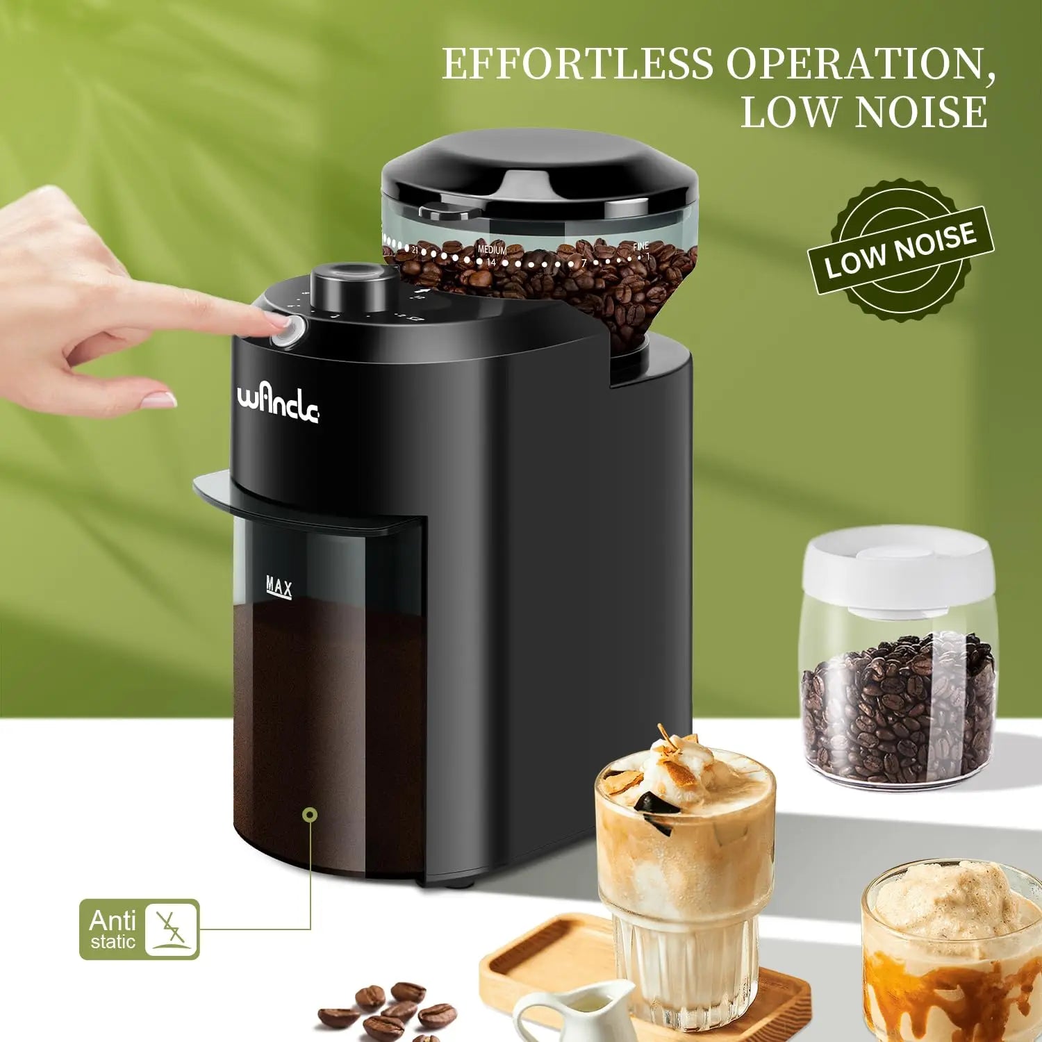 Burr Coffee Grinder Electric - 28 Settings Espresso French Press - Deribla Store
