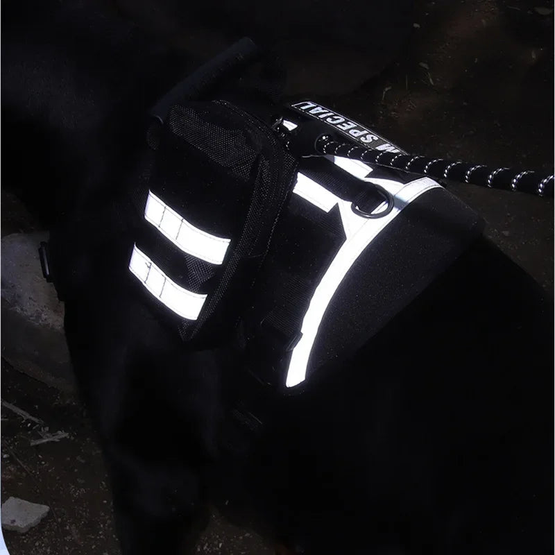 Tactical Dog Harness - Reflective No-Pull Vest for Large Dogs with Handle - Deribla Store