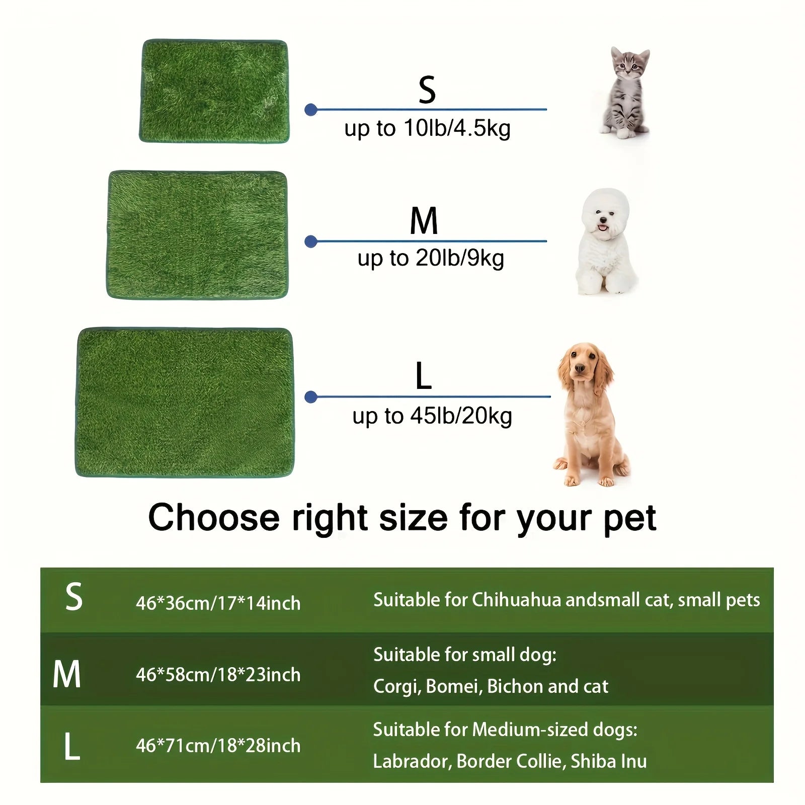 Artificial Grass Dog Potty Trainer Washable
