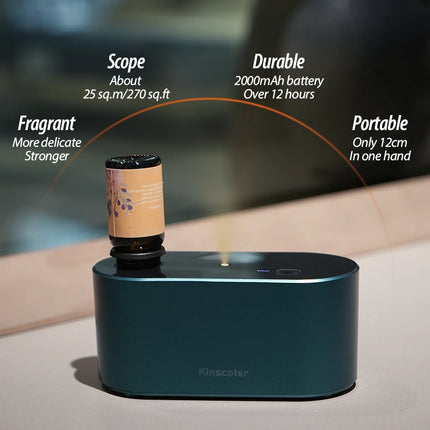 Waterless Essential Oil Diffuser - Portable 2000mAh 3-Gear