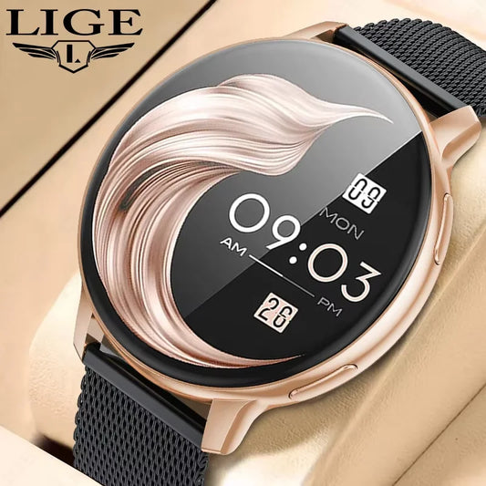 LIGE 2025 Smart Watch Women Bluetooth Call Custom Dials Watches