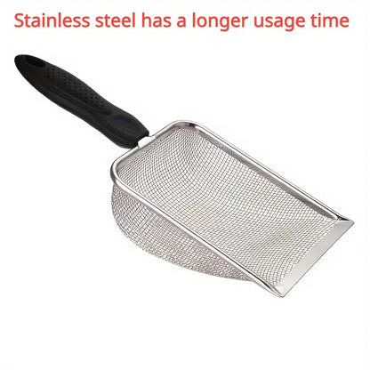 Stainless Steel Cat Litter Scoop - Durable Metal Shovel with Ergonomic Handle for Easy Cleaning - Deribla Store