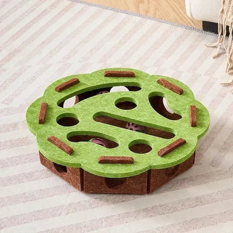 Interactive Cat Puzzle Toy - Mental Stimulation Maze Box for Indoor Cats - Deribla Store