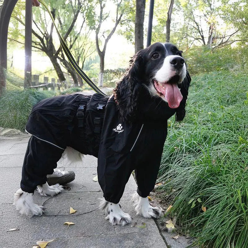 Waterproof Dog Raincoat - Reflective Winter Jacket with Hood for Small to Large Dogs - Deribla Store