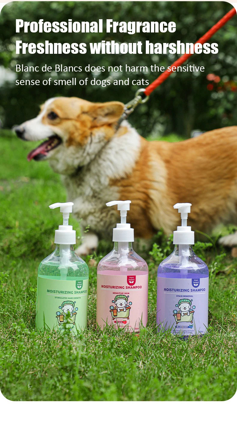 500ML Cat Dog Shower Gel - 2-in-1 Deodorizing Shampoo for Smooth & Tangle-Free Fur - Deribla Store