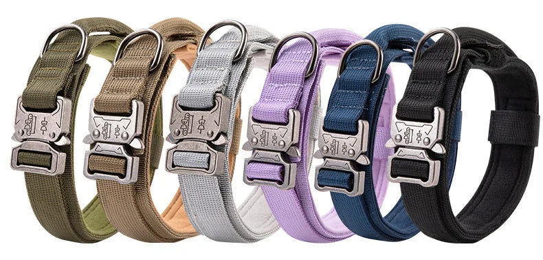 Tactical Dog Collar with Handle - Heavy-Duty Quick-Release Military Collar for Large Dogs - Deribla Store