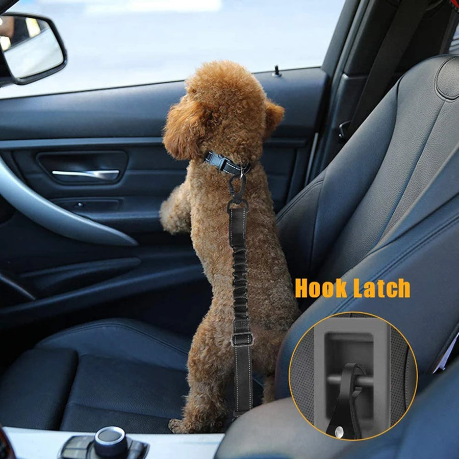Dog Car Safety Belt - Reflective Extendable Pet Seatbelt for Medium to Large Dogs - Deribla Store