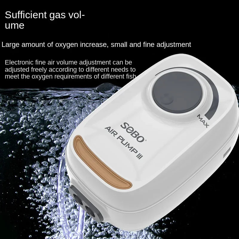 SOBO High Power AR-30 6W Mute Oxygen Pump Fish Tank Oxygenation Pump Household Oxygenator Small Fish Tank Air PumpPump - Deribla Store