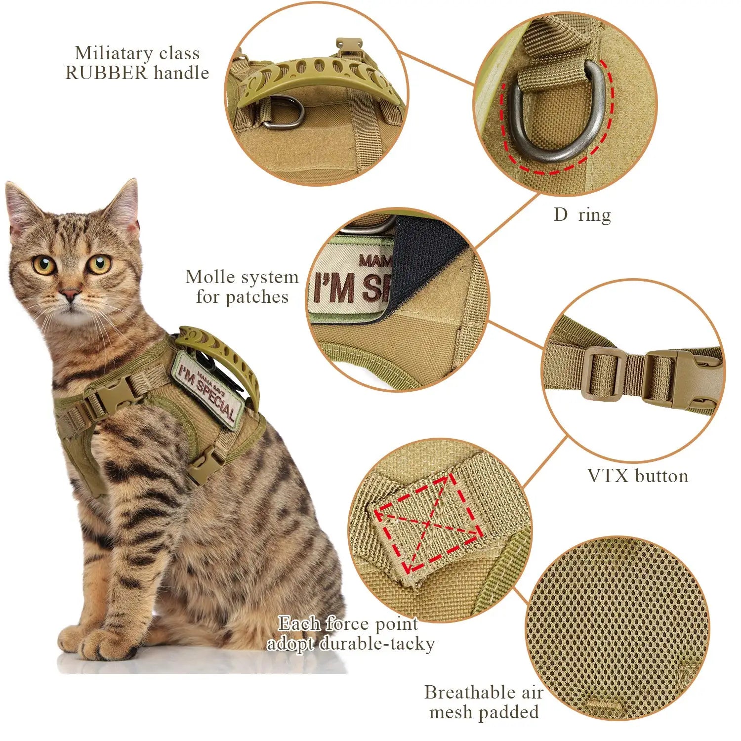 Tactical Cat Harness