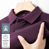 Men's 100% Cotton Polo Shirt Summer Fashion Casual Short