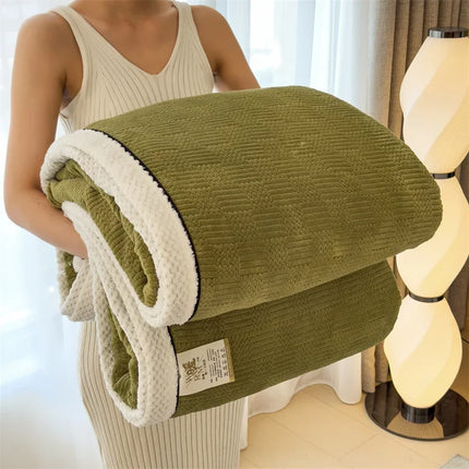 Velvet Blanket - Soft Warm Fleece Throw for Bed & Sofa