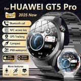 2025 New NFC Smart Watch Men HD AMOLED Screen GPS
